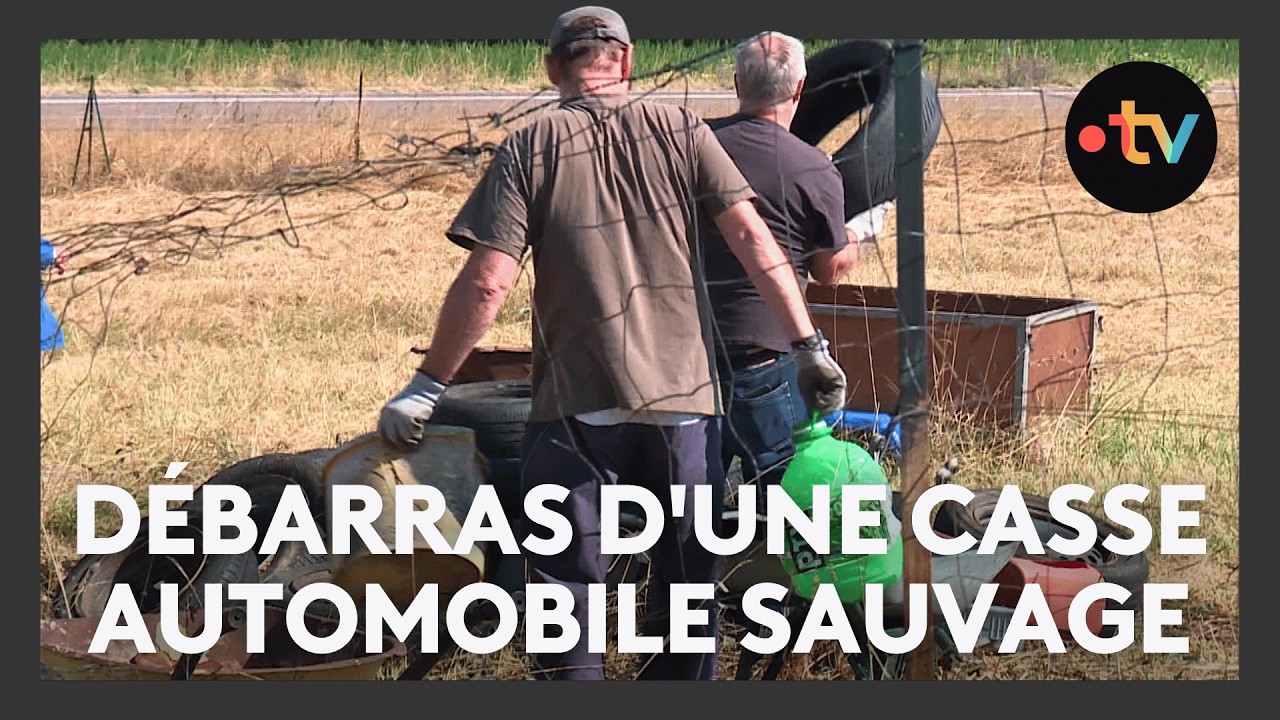 Une décharge sauvage débarrassée par le maire et ses conseillers