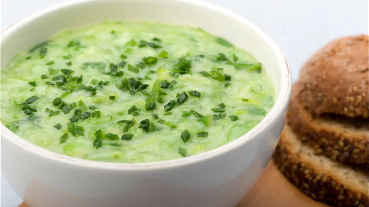 Comment faire une Crème de concombres à la ciboulette 🤔