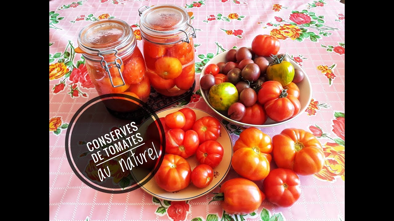 CONSERVES DE TOMATES au naturel #en direct du potager