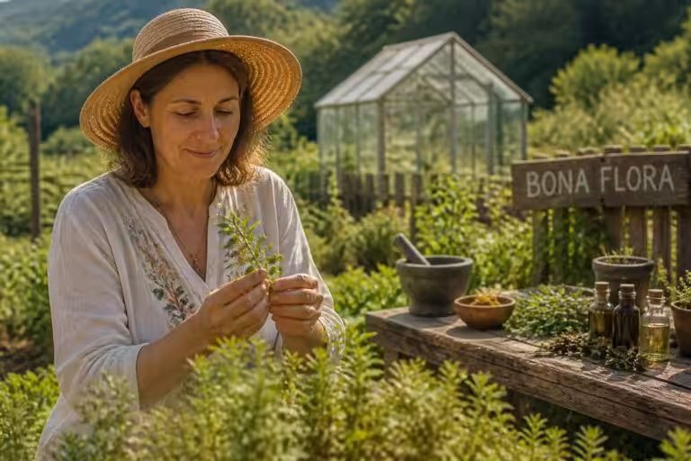 découvrez la ferme bona flora à cheffes, où des plantes médicinales aux vertus naturelles sont cultivées avec passion pour votre bien-être.