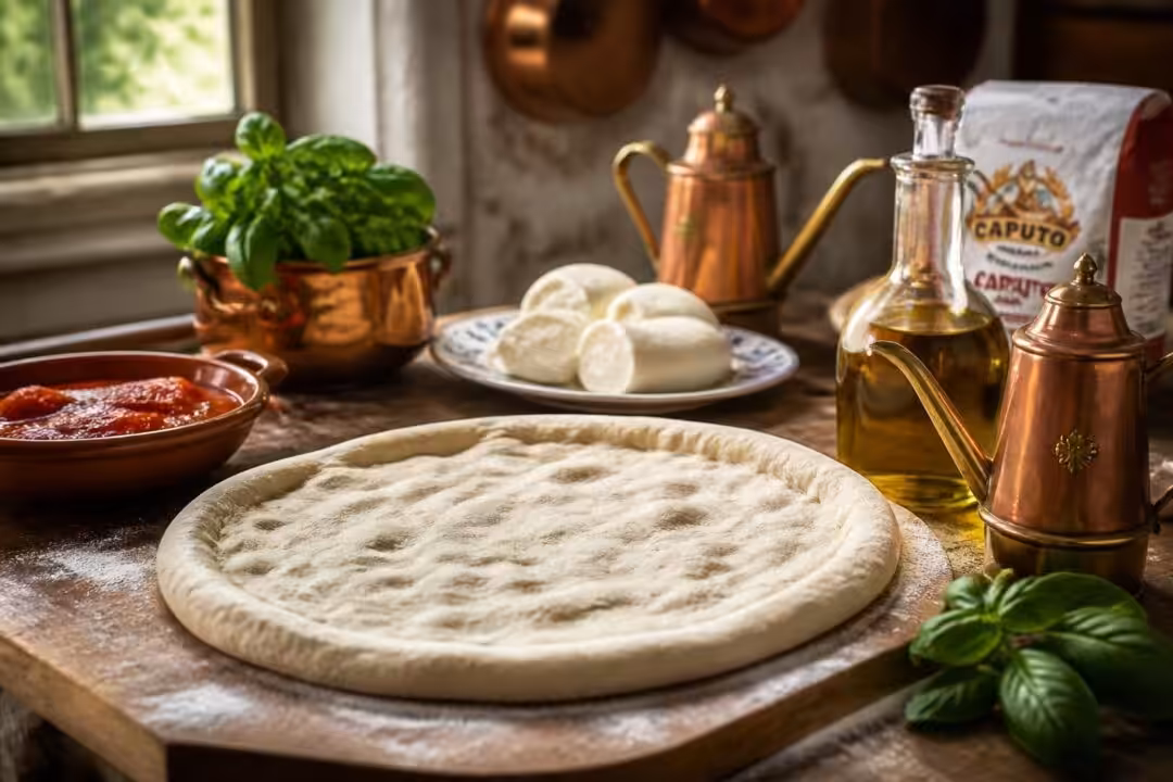 découvrez la recette authentique de la pâte à pizza napolitaine, pour un goût traditionnel et une pâte légère et moelleuse.